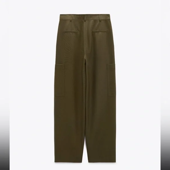 Zara Green Cargo Pants - Picture 6 of 7
